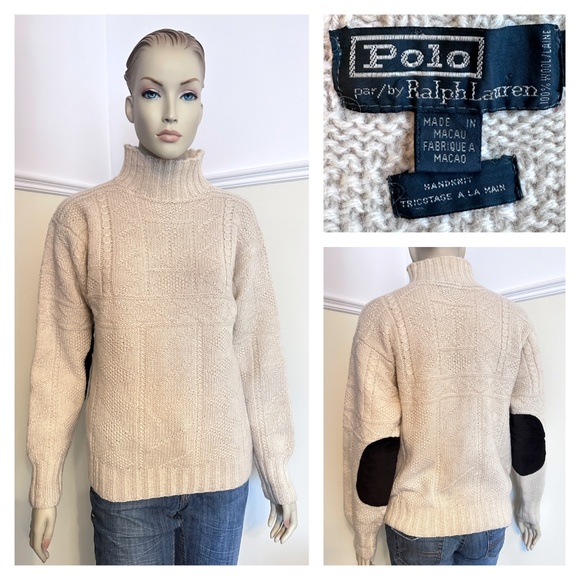 Polo Ralph Lauren 100% wool handknit sweater - Picture 1 of 11